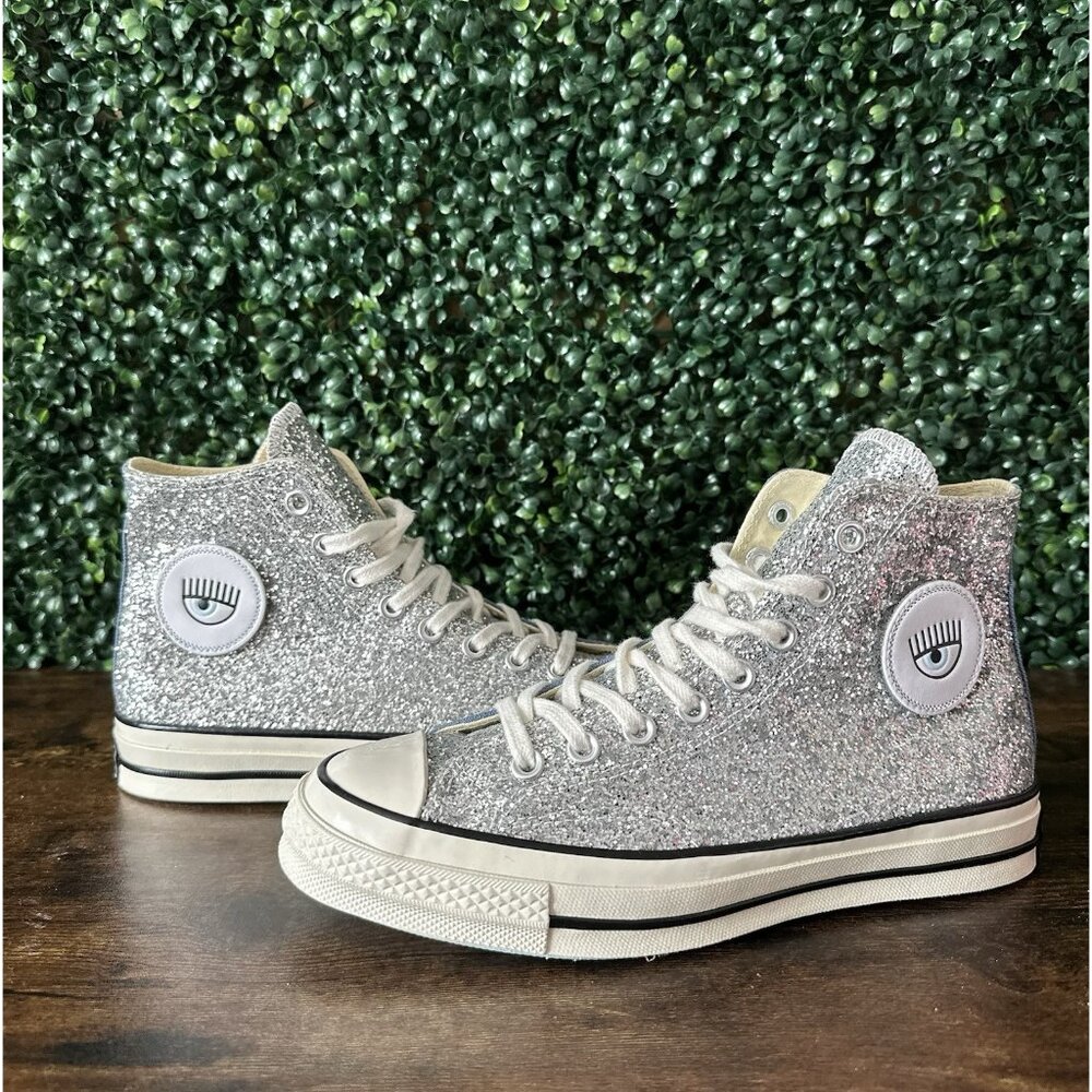 Converse Chuck Talyor All Star 70 Hi Top Chiara Glitter Women Size 8.5 Shoes